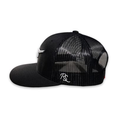 RopeSmart Solo Steer Logo Embroidered Black Snapback Cap