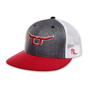 RopeSmart Classic Trucker Snapback With Red Steer Cap