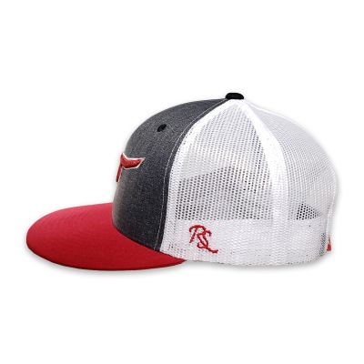 RopeSmart Classic Trucker Snapback With Red Steer Cap