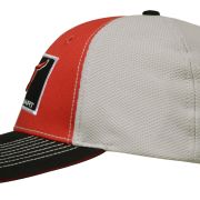 RS Red & Gray, Black Patch Snapback