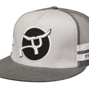 RS Classic Trucker Gray with Round Patch Snapback