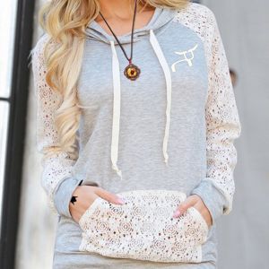 RS Cream Lace Hoodie