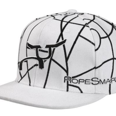 RopeSmart Snapback White & Black Web