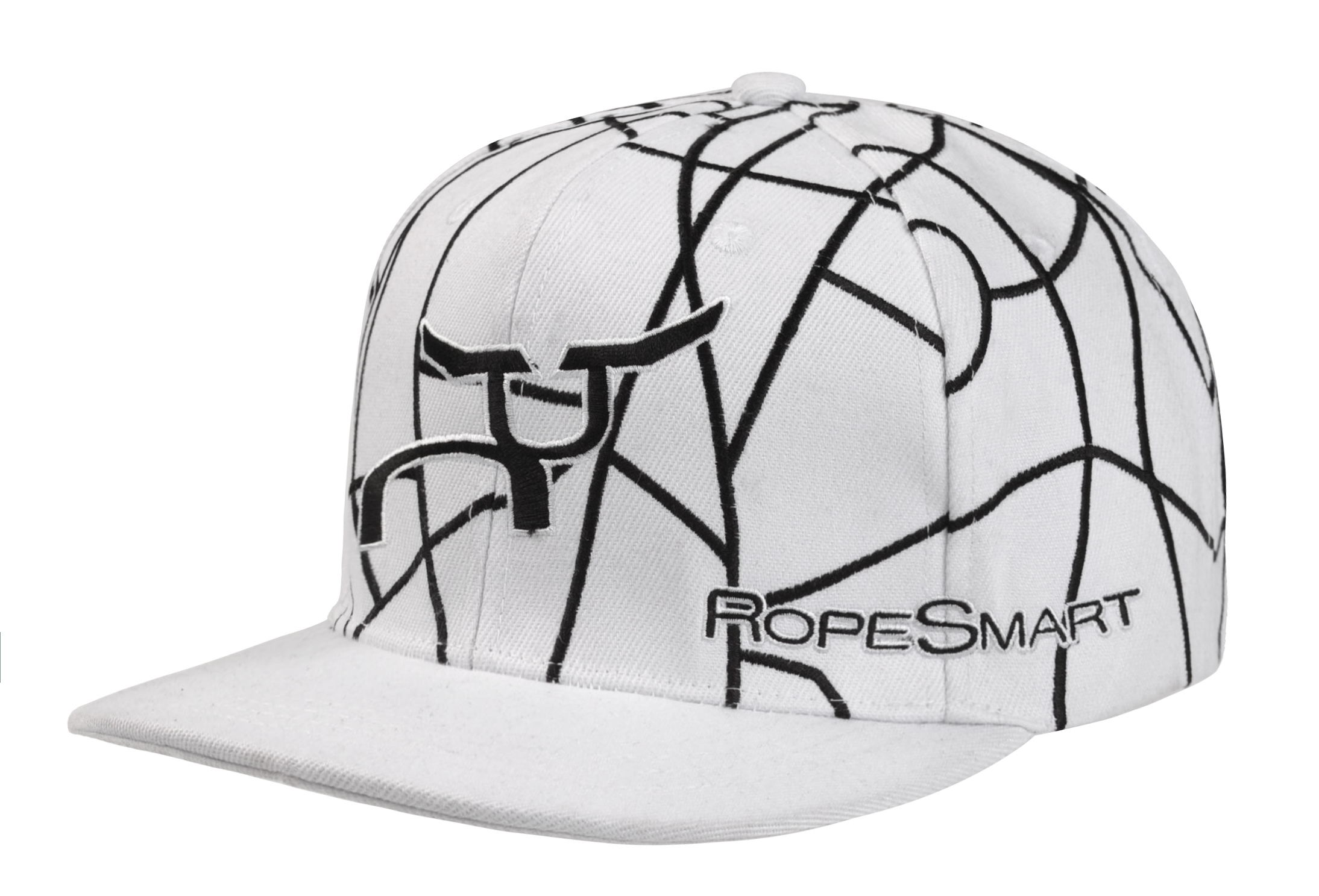 RopeSmart Snapback White & Black Web
