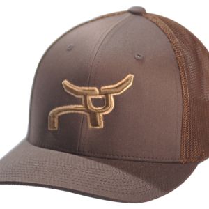 RopeSmart All Brown Fitted Cap with Bronze Logo
