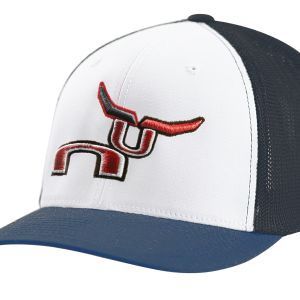 RS Navy & White Retro Trucker