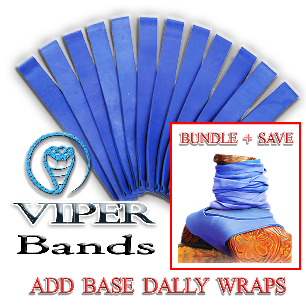 ROPESMART DALLY WRAPS DALLY RUBBER BANDS BLUE VIPER