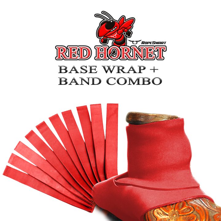 Dally Ribbon Roping RopeSmart Dally Wrap and Band Combo - Red Hornet