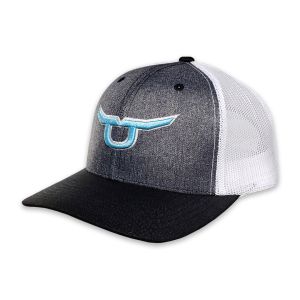 RopeSmart Classic Trucker Snapback With Teal Steer Cap