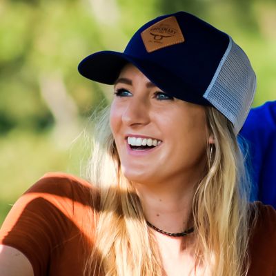 RopeSmart Diamond Leather Patch Blue Snapback Cap