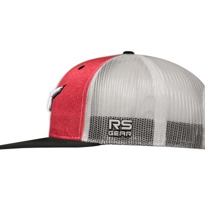 RS Classic Heather Red Snapback White Solo Steer