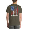 RS Steer We Stand Born Free American Vertical Flag T-Shirt