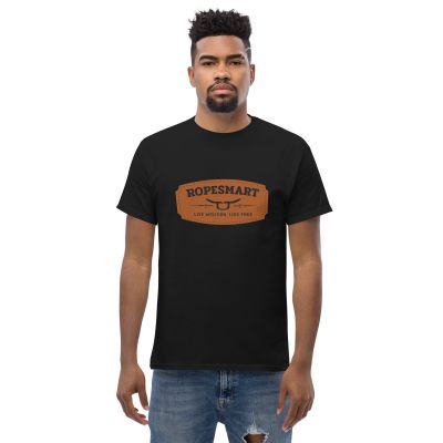 RopeSmart Live Western Leather Patch T-Shirt