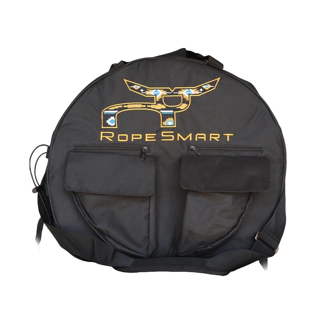 RopeSmart Black Desert Santa Fe Aztec Logo Roping Bag - Front