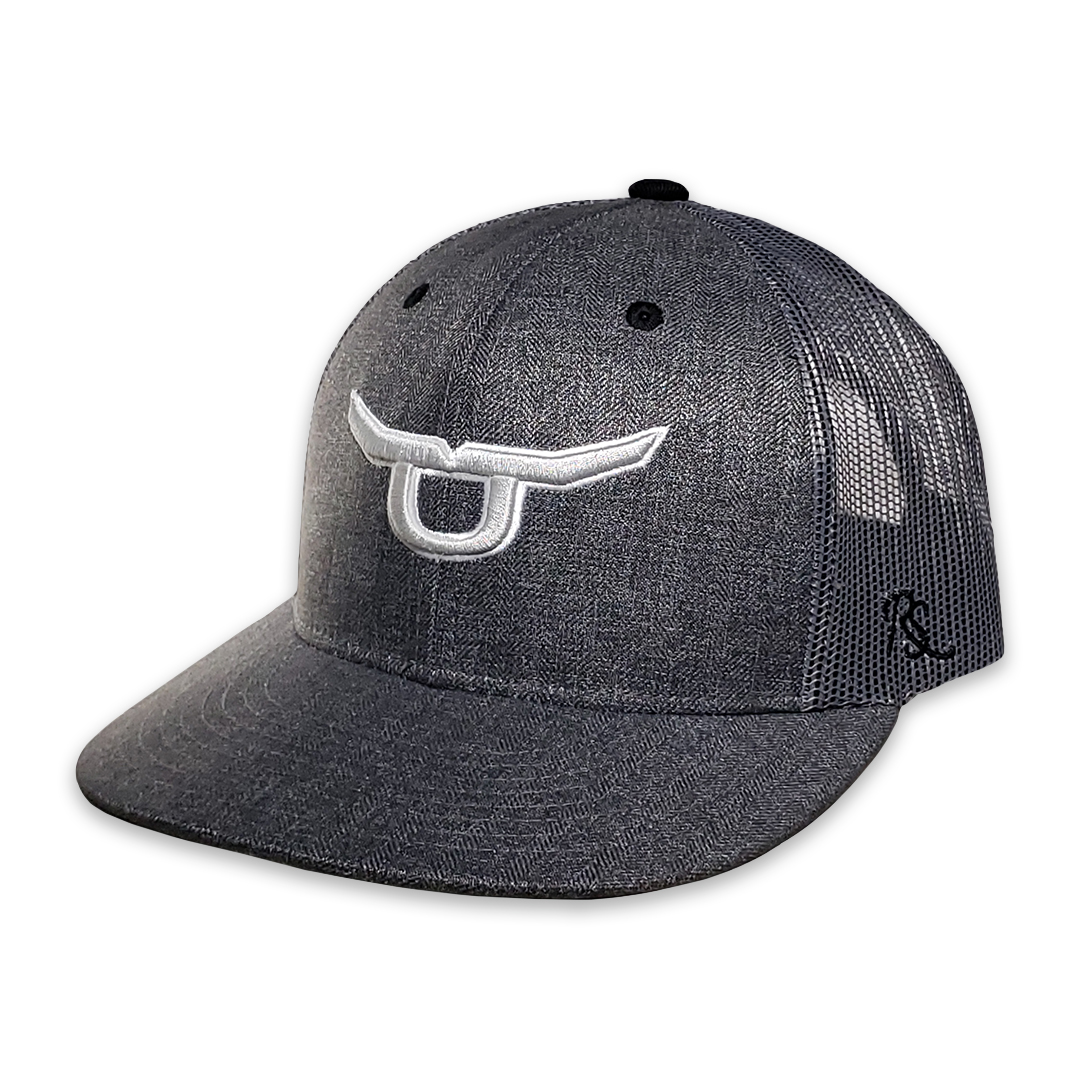 RopeSmart Classic Trucker Snapback With Silver Steer Cap