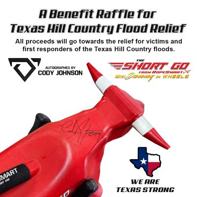 CODY JOHNSON AUTOGRAPHED SHORT-GO – A BENEFIT RAFFLE FOR TEXAS HILL COUNTRY FLOOD RELIEF