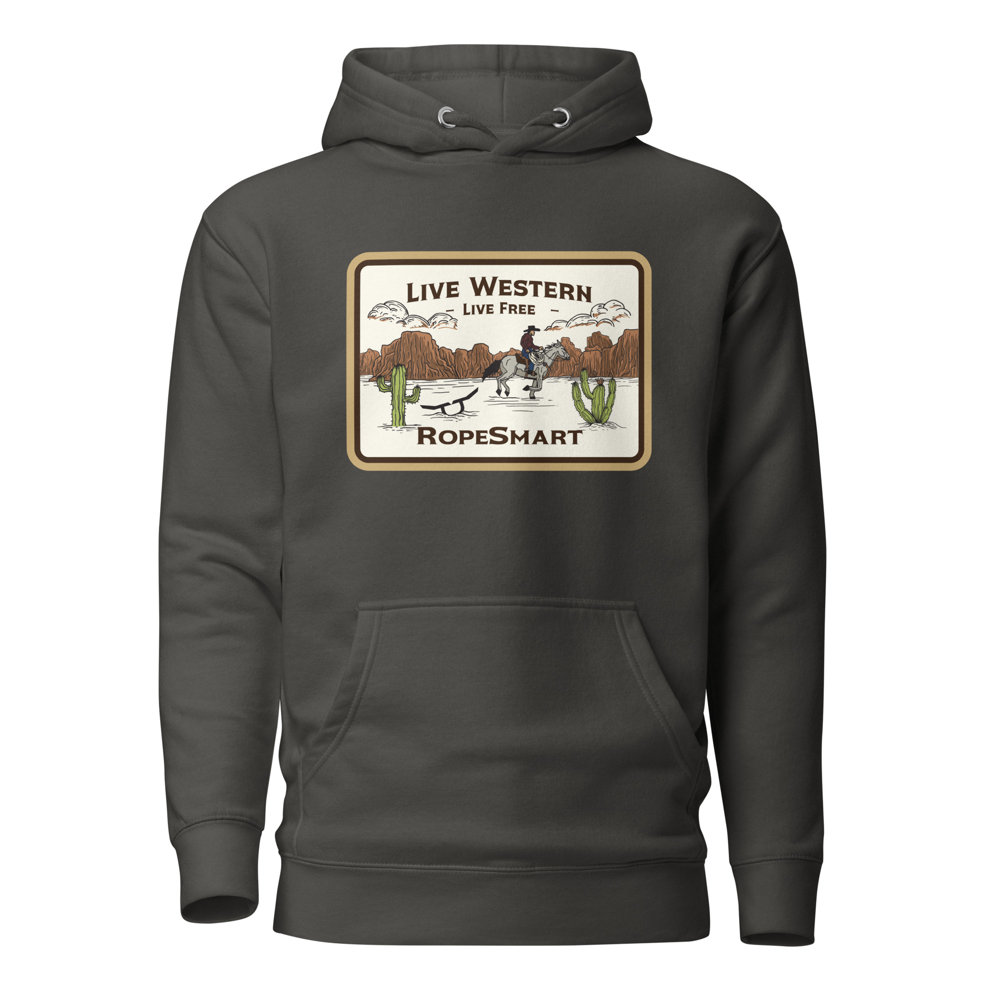 RopeSmart Cowboy Patch Pullover Hoodie