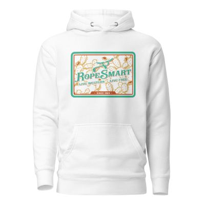 RopeSmart Prickly Pear Teal Patch Pullover Hoodie