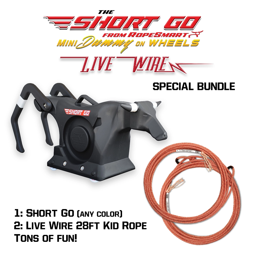 RopeSmart Short Go Roping Dummy On LED Wheels