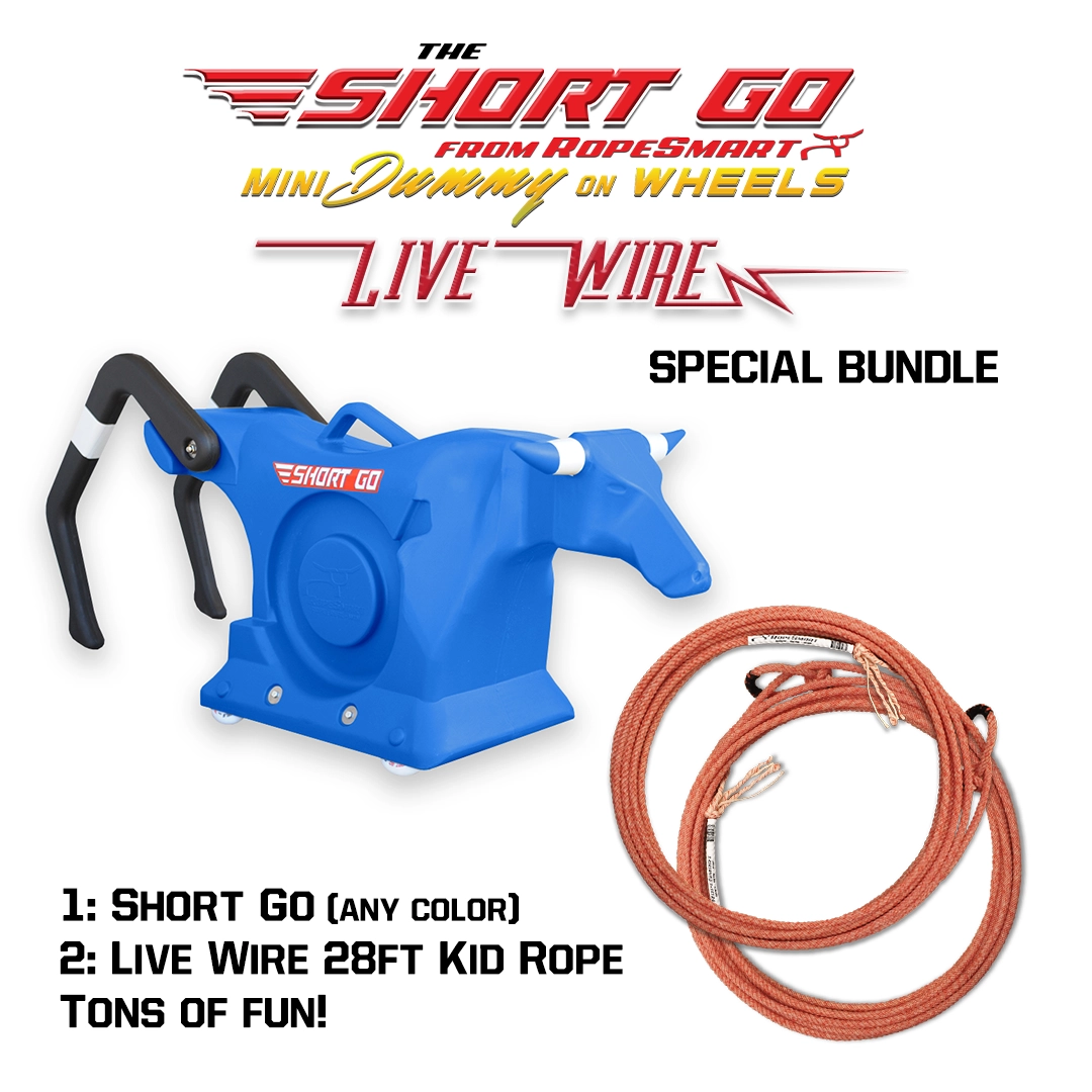 RopeSmart Short Go Roping Dummy On LED Wheels