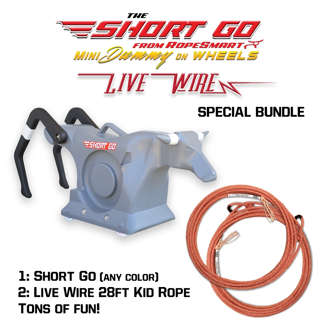 RopeSmart Short Go Roping Dummy On LED Wheels