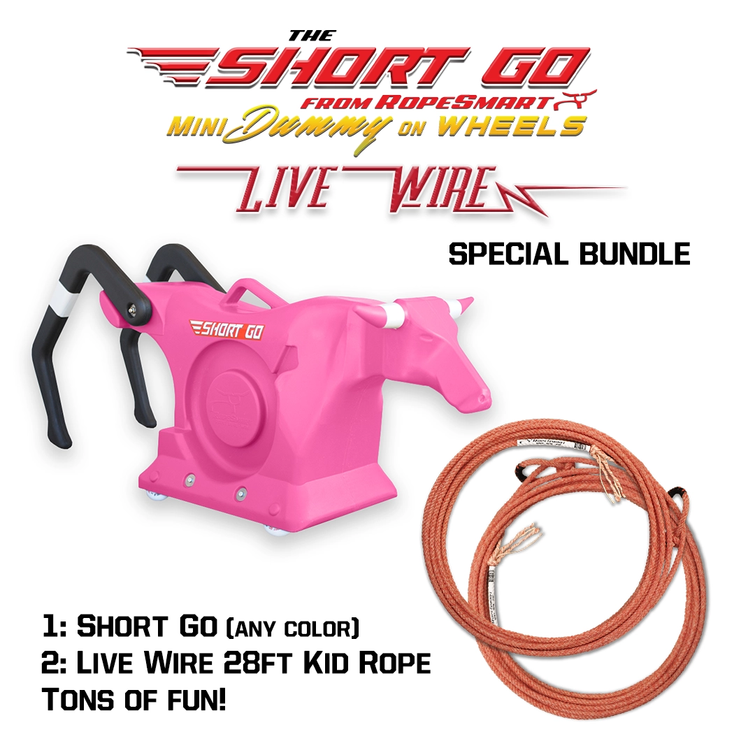 RopeSmart Short Go Roping Dummy On LED Wheels